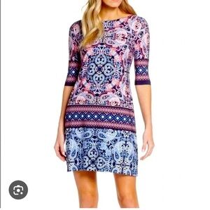 Eliza J Paisley Floral Shift Dress Size 6 Bloomcore